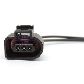 HISports 3 Pin Connector Prewired Connector Multifunction Fuel Pump Camshaft Position Sensor Light Connector 1J0973703, 8K0973703, 3D0973703