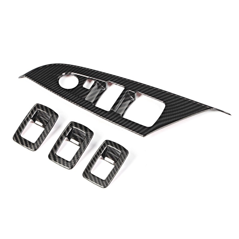 Left Drive 4pcs Window Lift Button Switch Decoration Trim Fit