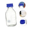 Ciieeo 2pcs Sealing Chemical Reagent Bottle with Calibration Transparent Round