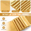 Tudomro 12 Pcs Black and Gold Disposable Plastic Tablecloths and