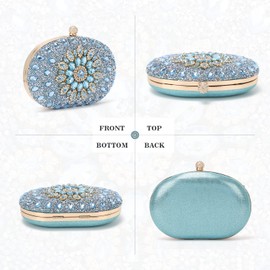 LHHMZ Women Rhinestone Evening Clutch Bag Bling Glitter Sparkly Diamond Tote Bag Wedding Party Bags