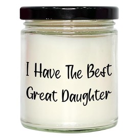 Unique Gifts for Daughter - Best Daughter Ever Soy Candle 9oz Vanilla Scented Birthday Unique Gift from Mom, Daughter Encouragement Candle for Her Special Day
