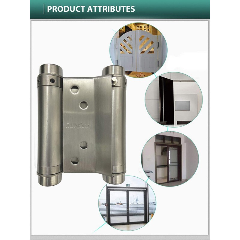 Pair of 3" (2 Pcs) Stainless Steel Cafe Saloon Door