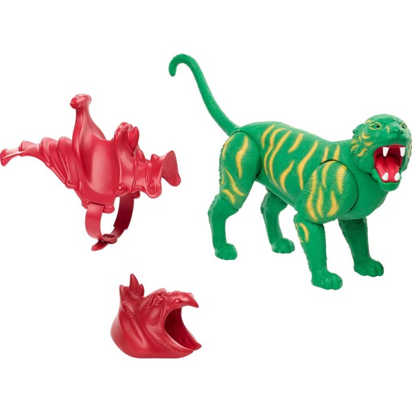 Masters of the Universe Origins Battle Cat 6.75-in Action Figure, He-Man's Loyal Tiger-like Eternian Creature for MOTU Storytelling Play and Display with Origins 5.5-in Figures, Gift for Kids Age 6+