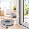 Self-Adhesive Brush Weather Stripping for Doors & Windows – Gray