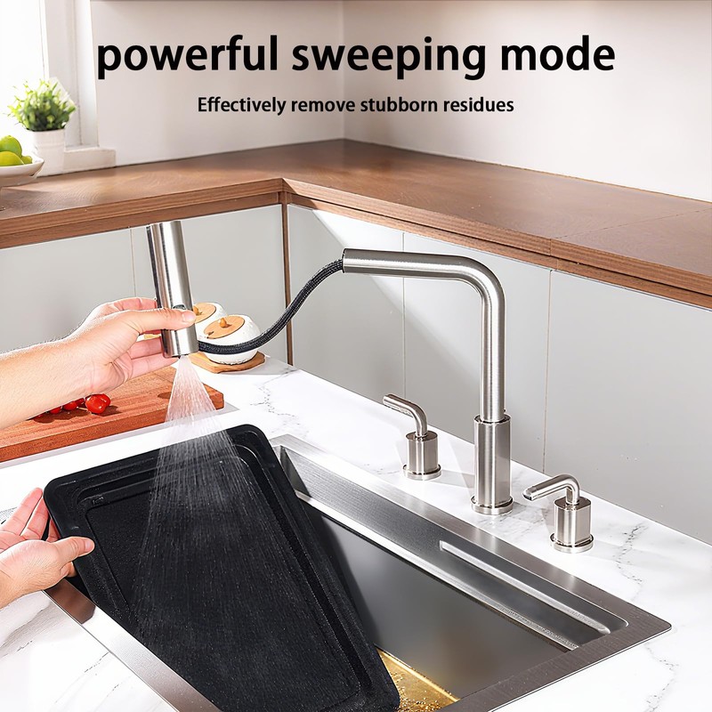 Kitchen Sink Faucet for 3 4 Hole with Sprayer -
