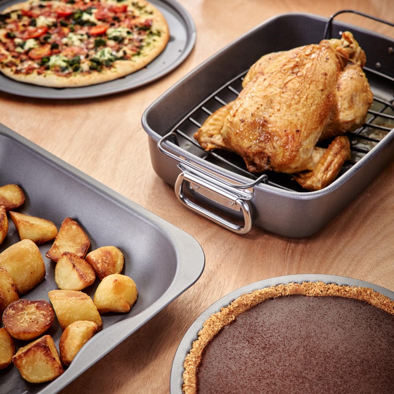 Judge Everyday Non Stick Baking Tray, Carbon Steel, Grey