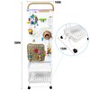 Parrots Bird Playground with Wheels,Parrot Play Stand with Bird Play