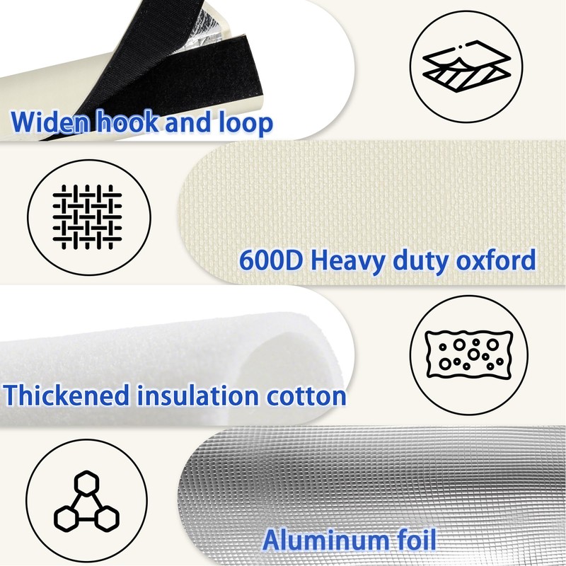 3-Layer Pipe Insulation Cover for HVAC Foam Insulation Pipe Wrap