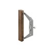 Prime-Line C 1025 Gray Diecast Sliding Door Handle with Wood