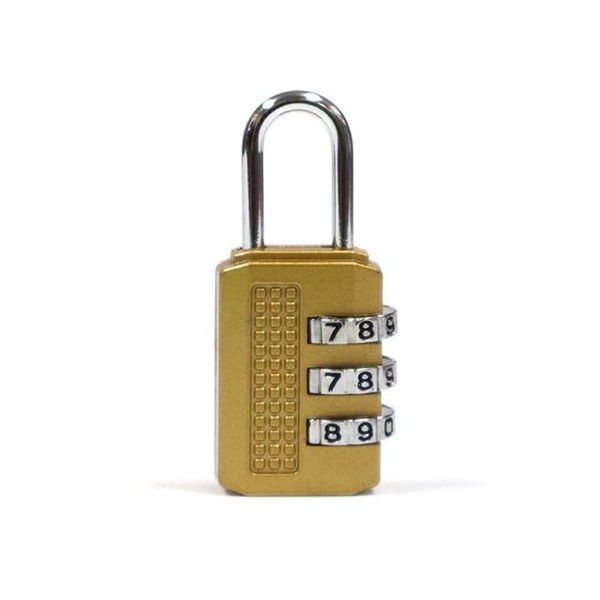 Kawadomi Manufacturing MO-03GD Dial Lock, Letter Matching, 0.9 inches (24