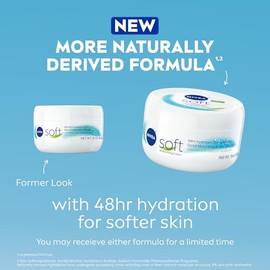 NIVEA Soft Cream, Refreshingly Soft Moisturizing Cream, Body Cream, Hand Cream, Face Cream, 16 Oz Jar