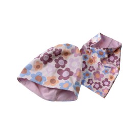 Jacob's - Die Babymoden-Manufaktur Baby Beanie Tube Scarf Children's Reversible Beanie & Tube Scarf Flowers in Set