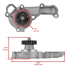 Celox Water Pump Assembly w/ Gaskets for Kawasaki KAF620 4X4 Mule 4010 Trans 2015-2020