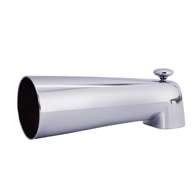 Westbrass E507DUS-26 Universal Fit 7" Diverter Tub Spout, Zinc, Polished