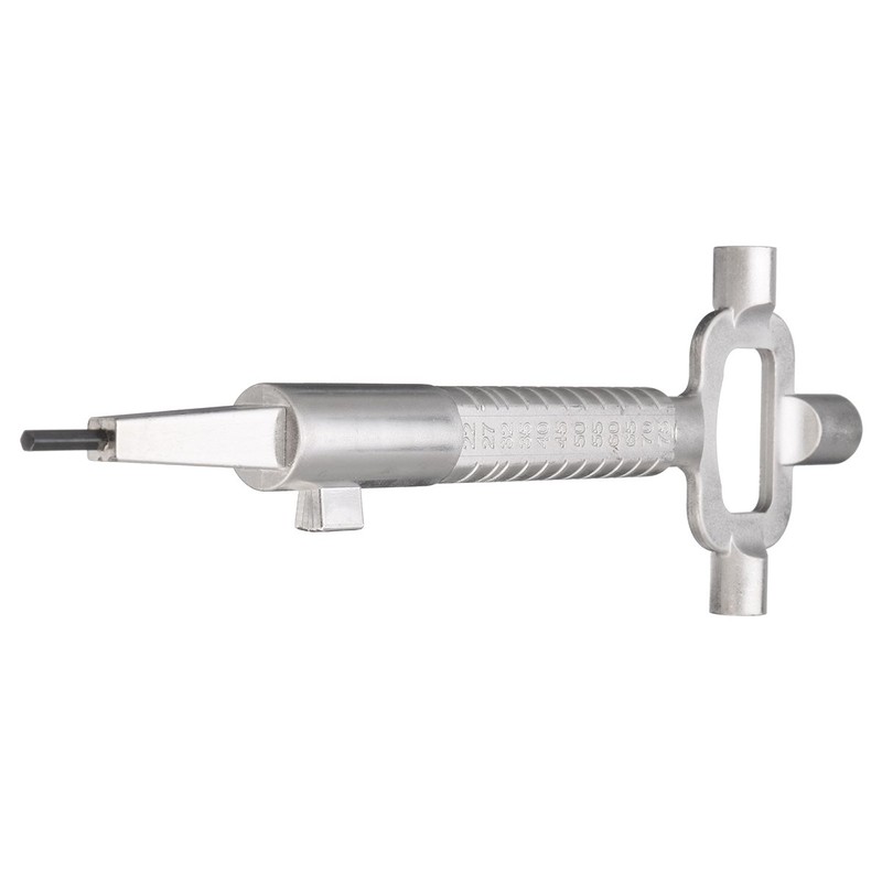 MASUNN Sliver Locksmith Tool Multi Purpose Cylinder Gauge Cam Turner