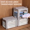 combocube 3-Side Zippered Openings Clothes Storage Bins with Thick Metal