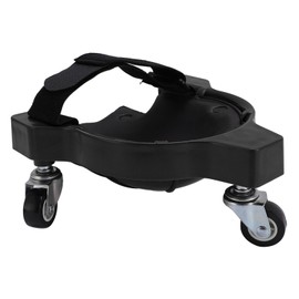 Rolling Knee Pad, Wheeled Knee Creeper Dolly Knee Pad with Casters for Floor Painting Car Repairing Garage Workshop (Black)