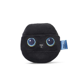 Momo's Workshop Black Cat Velour Powder Puff