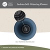 The HC Companies Sedona Round Self-Watering Pot - Lightweight Self