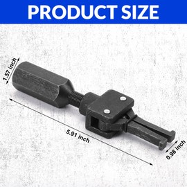 Lanties 2 Pack Pilot Bearing Puller Slide Hammer Attachments 2-jaw Puller Pilot Bearing Removal Tool, Fits 5/8 x 18, 3/4 x 16 Thread Rods