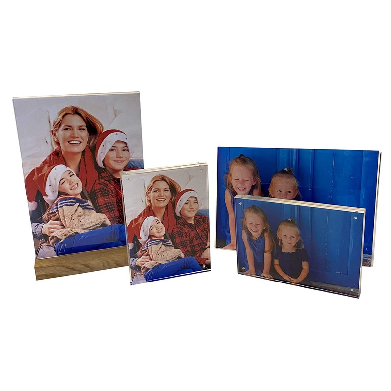 Exacompta 86258D Table Stand with Wooden Base DIN A6 Portrait