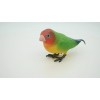 Safari Lovebird, Parrot, Toy Bird Realistic Rubber Model, Hand Painted