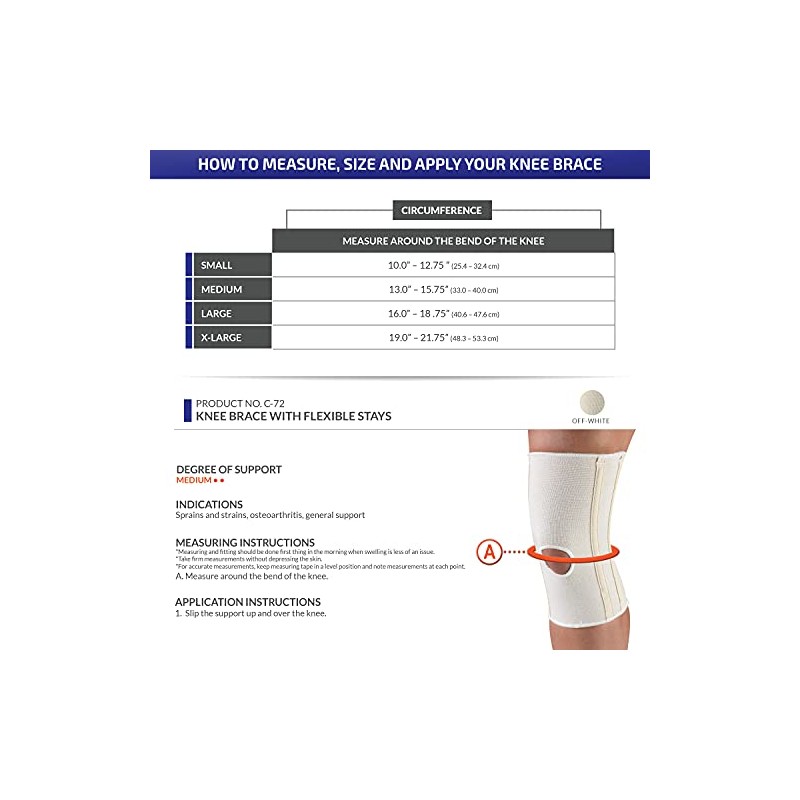 Champion Knee Brace with Flexible Stays C-72