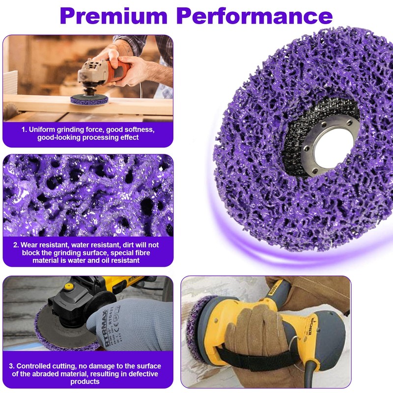115 mm CSD Disc Sanding Disc, 2 Pieces Cleaning Disc,