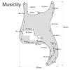 Musiclily 13 Hole Precision Bass Pickguard P Bass Scratch Plate