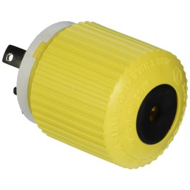 Hubbell Wiring Systems HBL328DCP Locking Plug, 30A, 28 VDC, Yellow