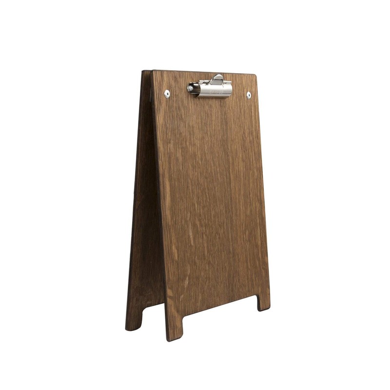 Chalkboards UK A-Frame Clipboard, Wood, Dark Oak, A5, 25.6 x