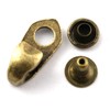 LQ Industrial Shoe Lace Hook 10 Set Bronze Alloy Shoelace