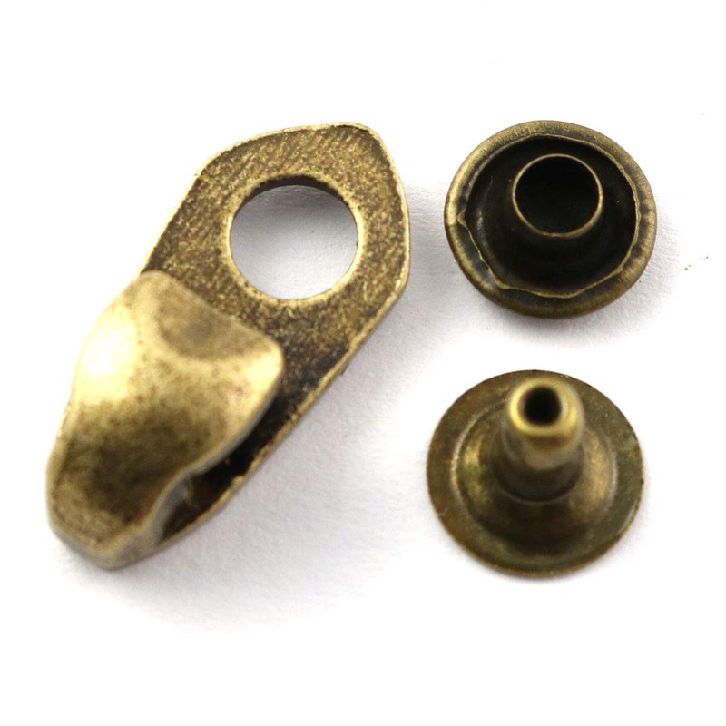 LQ Industrial Shoe Lace Hook 10 Set Bronze Alloy Shoelace