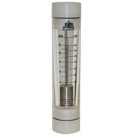 PRM 40-120 GPM Water Rotameter Flow Meter, 2 Inch NPT Connections, Viton Seals, UV Resistant