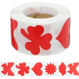 Etiquetas de Bronceado Corporal 500 Piezas, Rollo Rojo de Cobre Aplicación Rápida y Segura, Decoración Corporal Única, para Banquete y Tienda 1 Rollo, Uso Práctico