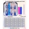 CAMILCY Press on Nails Handmade Nails Luxury Reusable Fake Nails