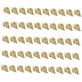 FOMIYES Metal Leaf Nail Charms Decor 100pcs Diy Manicure Charms Nail Jewelry Decorations Craft Supply