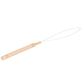 5 Tufting Tools Threader Wooden Handle Threader Beading Hine Wooden Handle Needle Kit5PCS Needle Kit Slip Beech Handle Pulling Hook Needle for Tufting