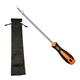 1 Piece Car Tire Cleaning Hook Car Tire Clear Stone Hook Car Tire Stones Remover Hooks Auto Tyre Protector Repair Tools Auto Tyre Protector Groove Stones Remover Hooks with Storage Bag(Orange, Black)