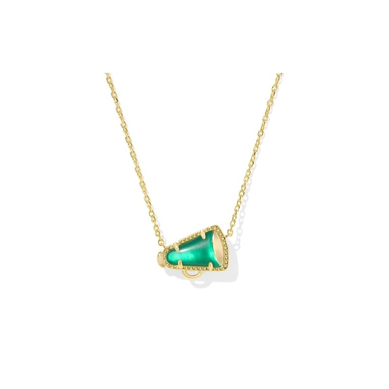 Kendra Scott, Womens, Cheer Short Pendant Necklace, Emerald Illusion, One