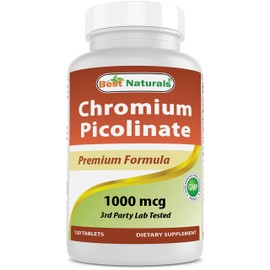 Best Naturals Chromium 1000 mcg 120 Tablets