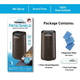Thermacell Lot Of  2 Thermacell Patio Shield 15FT Zone Mosquito Repellent