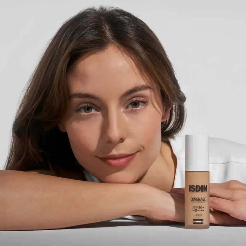 Isdin Coverage Base De Maquillaje Alta Cobertura Con Protector Solar