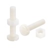 sourcing map 20 Pairs Nylon Screw Nut Set for Machines