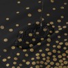 Black/Gold Polka Dot Disposable Tablecloth, Party Decoration