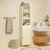 Giantex 67" Tall Bathroom Cabinet, Narrow Storage Cabinet w/3-Level Adjustable