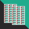 PAPERZIP - Palestine Flags (Alam Filastin) – 48 Stickers for