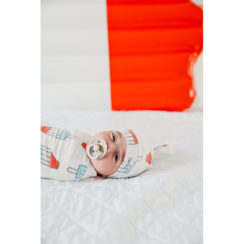 Copper Pearl, Gorro de bebé con nudo superior elástico suave