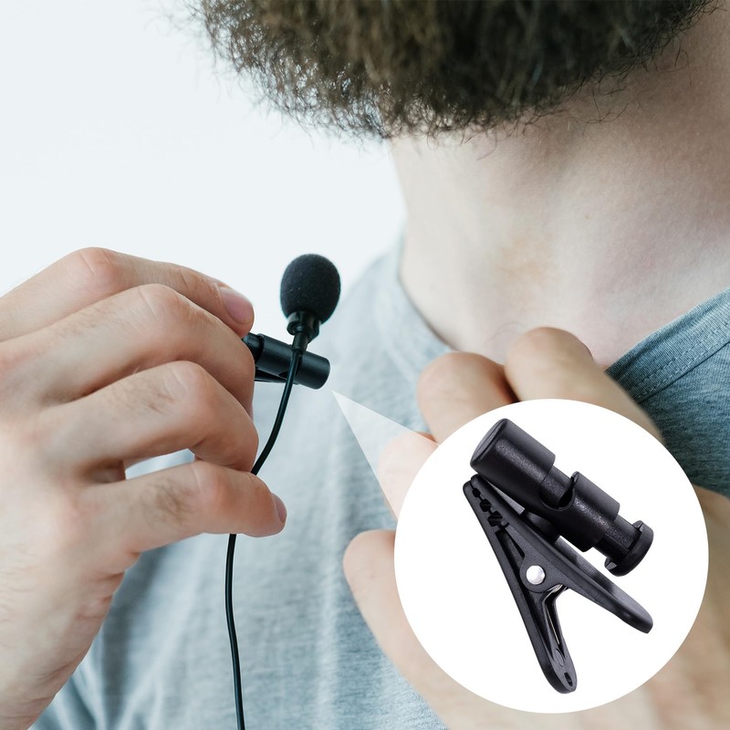 VARMDUKKE 2 Pack Headphone Clips for Earphone Wire, 360 Degree